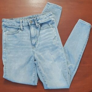 American Eagle Light Blue Women's Stretchy Skinny Jeans